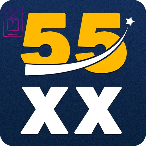 Imagem promovendo o app oficial da 55xx para mobile